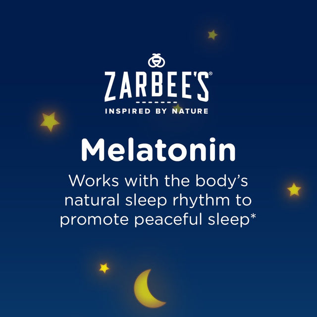 Zarbee'S Kids Melatonin Gummies 1Mg Sleep Aid Supplement, Watermelon, 60Ct