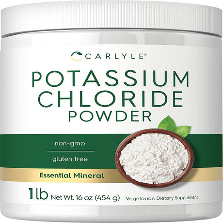 Potassium Chloride Powder | 16 Oz | Food Grade | Vegan Formula | by Carlyle