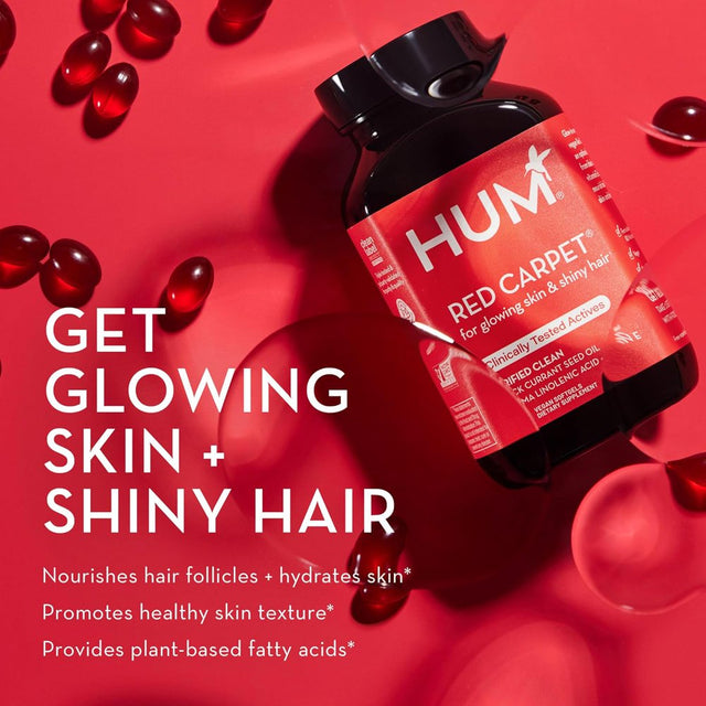 HUM Nutrition Red Carpet Hair and Nails Formula 60 Vegetarian Softgels