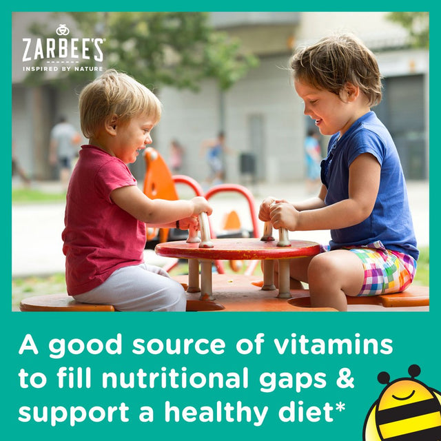 Zarbee'S Complete Toddler Multivitamin Gummies with Our Vitamin B Complexⱡ, Natural Flavor, 110Ct