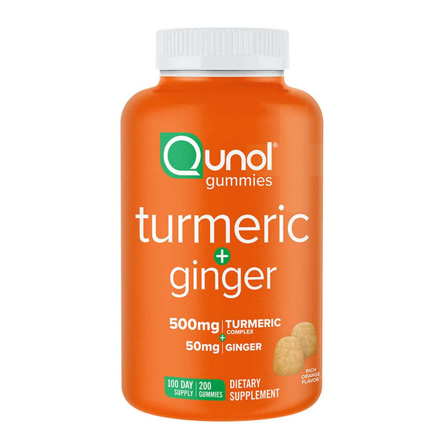 Qunol Turmeric plus Ginger, 200 Gummies