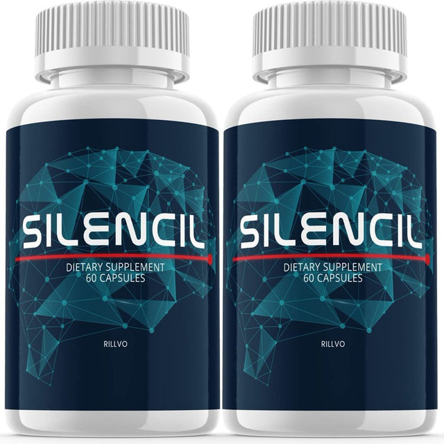 2 Pack Silencil Advanced Supplement Pills for Tinnitus, Support Ear Health Capsules 120 Capsules