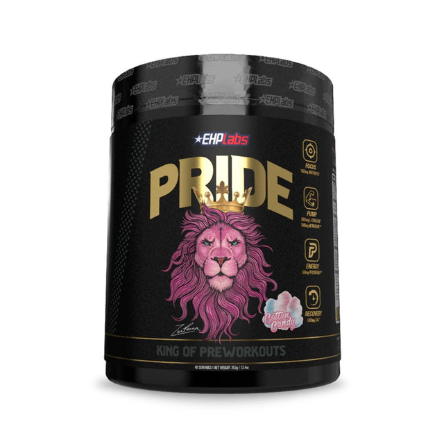 Ehplabs Pride Pre Workout Supplement Powder - Full Strength Pre-Workout Energy Supplement, Sharp Focus, Epic Pumps & Faster Recovery - Rainbow Candy (40 Servings)