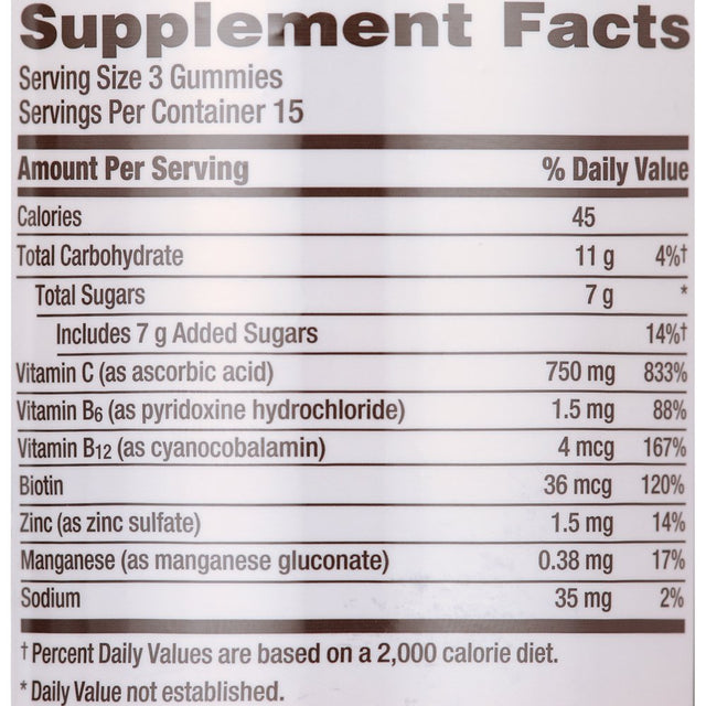 Emergen-C Gummies (45 Count, Orange, Tangerine and Raspberry Flavors) Immune Support with 750Mg Vitamin C Dietary Supplement, Caffeine Free, Gluten Free