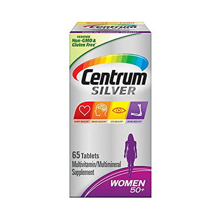 Centrum Silver Multivitamin for Women 50 plus Supplement Tablets, 65 Ea, 3 Pack