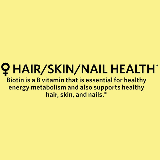 Spring Valley Biotin Hair/Skin/Nails Health Dietary Supplement Softgels, 5,000 Mcg, 120 Count