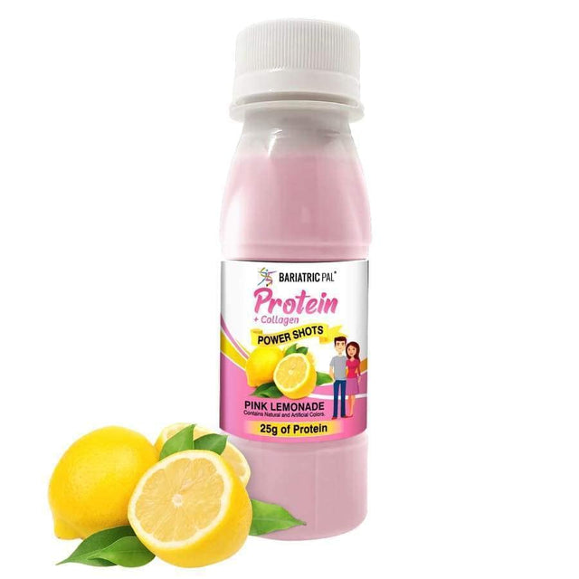 Bariatricpal Ready-To-Drink 25G Whey Protein & Collagen Power Shots - Pink Lemonade (12 Bottles)