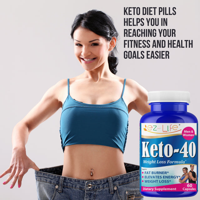 Keto 40 Weight Loss Support Non-Stimulant Appetite Support for Men and Women Lean Mode with Green Coffee Bean, Green Tea, Garcinia Cambogia, Diet Pills 60 Capsules