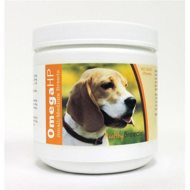 Healthy Breeds Beagle Omega HP Fatty Acid Skin and Coat Support Soft Chews