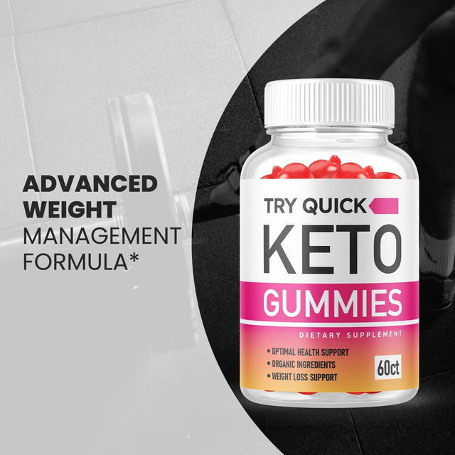 (1 Pack) Try Quick Keto ACV Gummies - Supplement for Weight Loss - Energy & Focus Boosting Dietary Supplements for Weight Management & Metabolism - Fat Burn - 60 Gummies