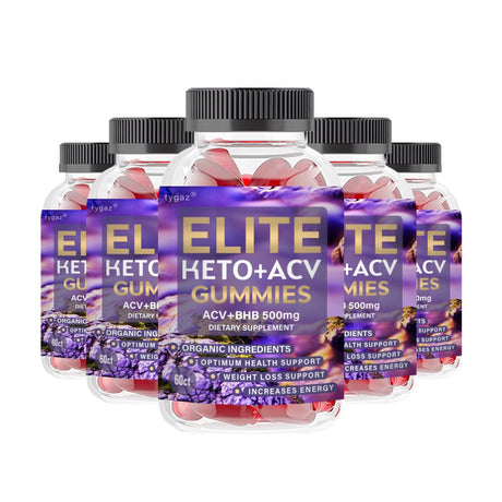 (5 Pack) Elite Keto Gummies - Elite Keto+Acv Gummies