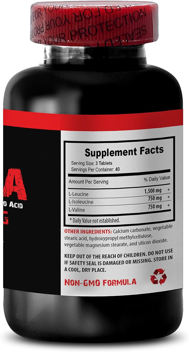 Pre Workout Bcaa Energy - BCAA - BRANCHED CHAIN AMINO ACID 3000 MG - Bcaa Muscle Growth Supplements, Metabolism Booster, Bcaa Energy Pre Workout, Bcaa Glutamine Endurance & Recovery 3 Bottles 360Tabs