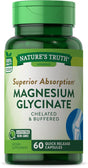 Magnesium Glycinate Capsules | 665Mg | 60 Count | Non-Gmo, Gluten Free Supplement | by Nature'S Truth