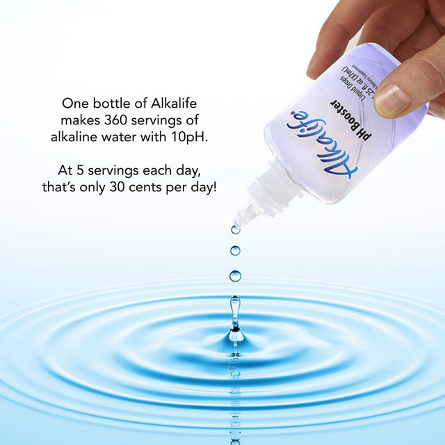 Alkalife Ph Booster Drops | the First Patented Alkaline Water Booster to Neutralize Acid & Balance Ph for Immune Support, Peak Performance, Detox, Wellness, Weight Loss & Reduced Inflammation , 1.25Oz