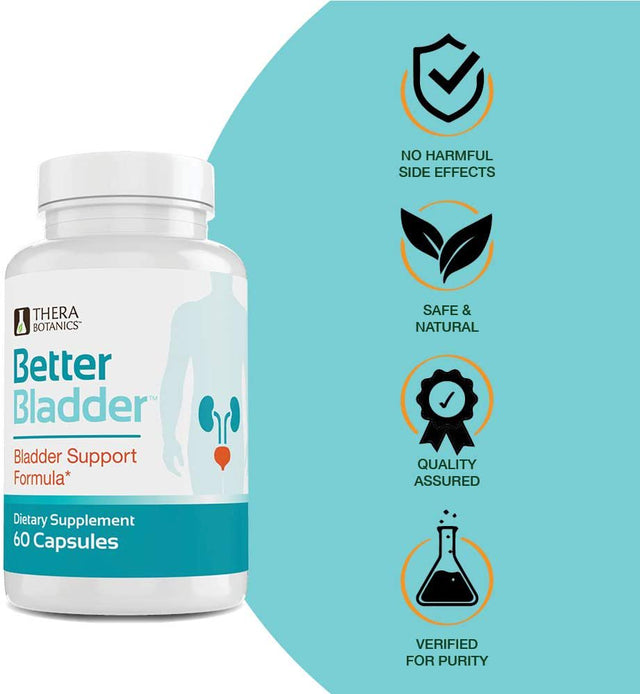 Better Bladder Control Supplement for Woman and Men- Bladder Support to Help Reduce Urinary Leaks, Frequency & Urgency - Bladder Health Formula for Good Night'S Sleep 60 Bladder Capsules