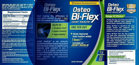 Osteo Bi-Flex One per Day Glucosamine HCI & Vitamin D3 5-LOXIN, 30 Ct, 2 Pack