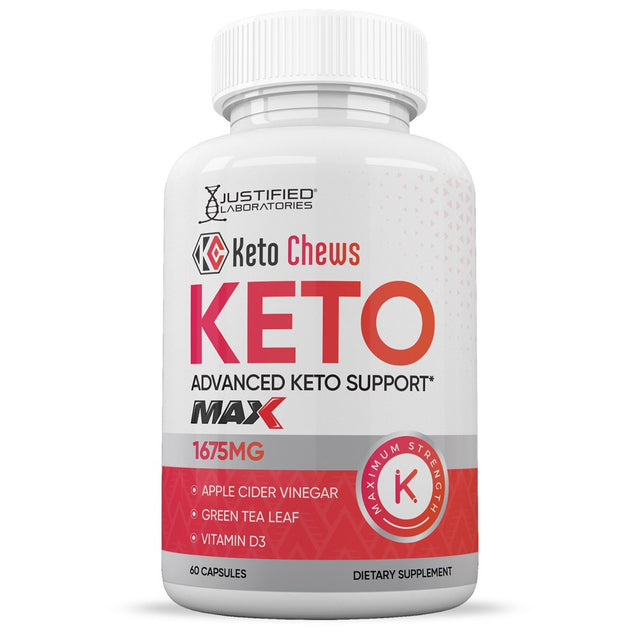 (3 Pack) Keto Chews Keto ACV MAX Pills 1675Mg Alternative to Gummies Dietary Supplement 180 Capsules