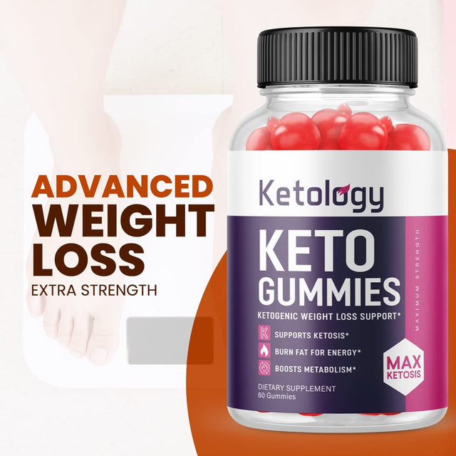 (2 Pack) Ketology Keto ACV Gummies - Supplement for Weight Loss - Energy & Focus Boosting Dietary Supplements for Weight Management & Metabolism - Fat Burn - 120 Gummies