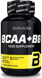 Biotech BCAA + B6 100 Tablets | Branched Chain Amino Acids | Anabolic & Anticatabolic | Bodybuilding Pills | Lean Muscle Mass Growth | Food Supplement