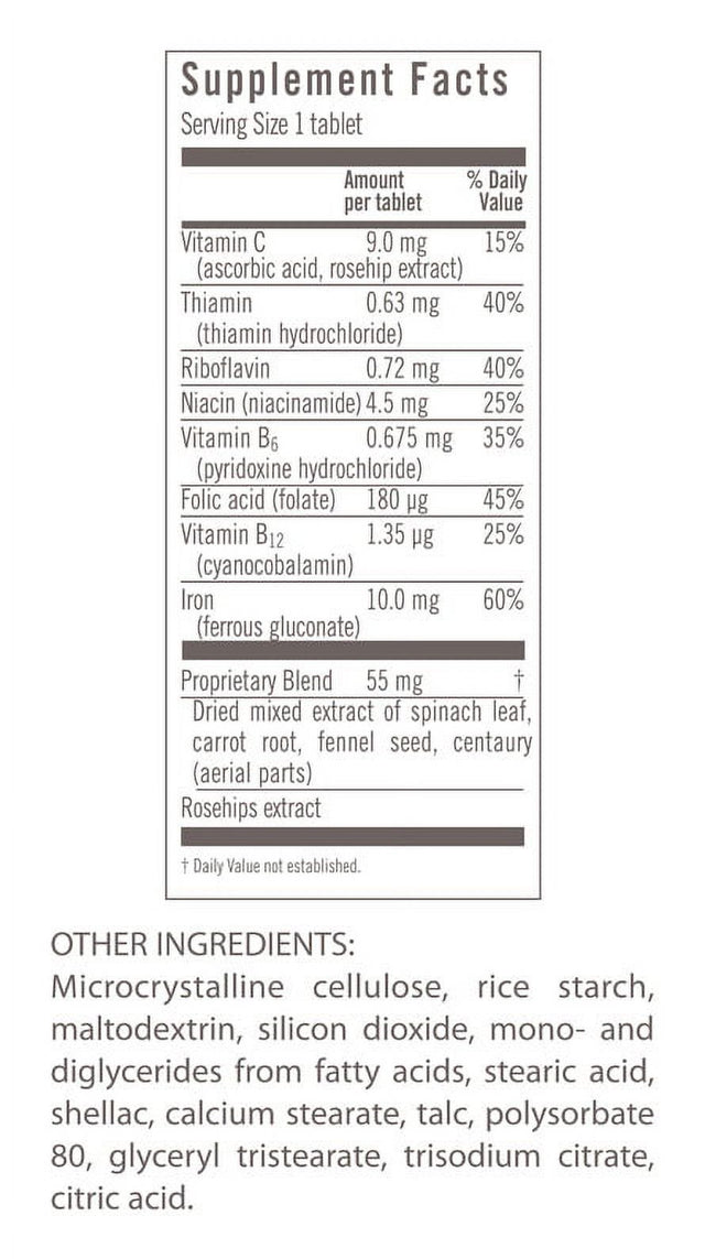 Salus-Haus Floradix Iron Tablets 120 Count