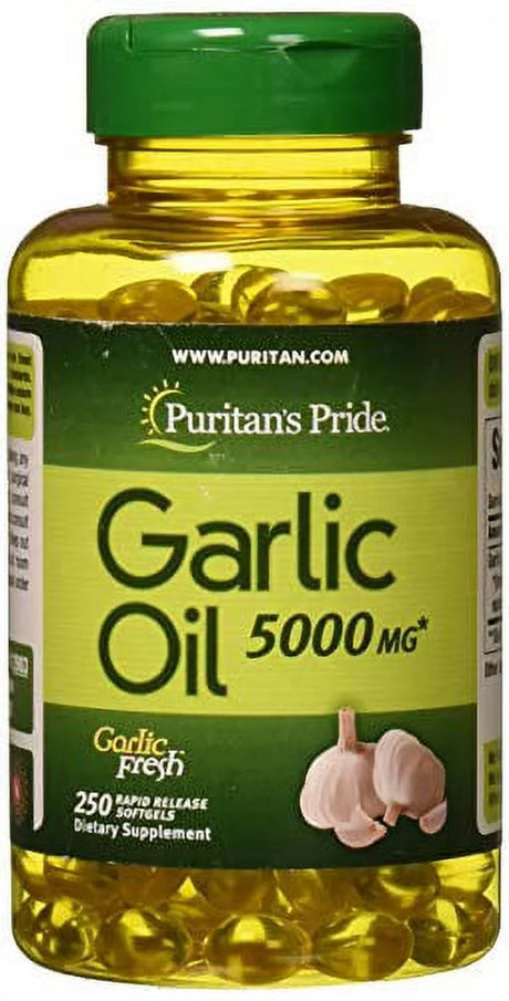 Puritan'S Pride Garlic Oil, 5000 Mg, 250 Count