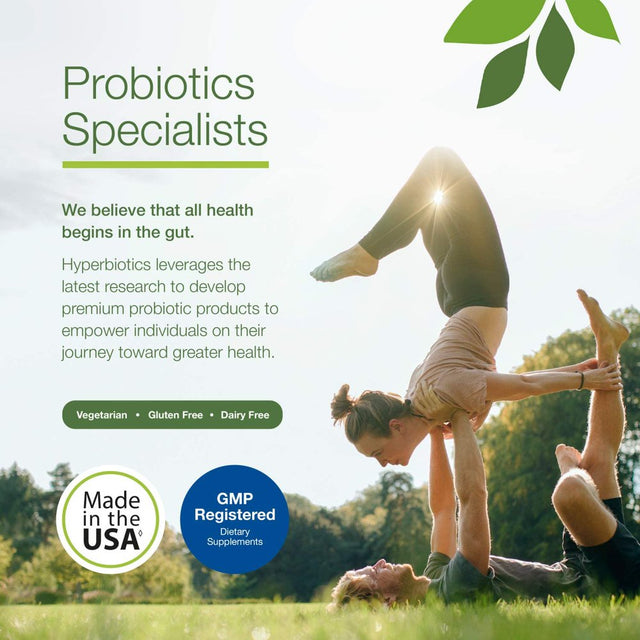 Hyperbiotics Pre + Pro 60B, 60 Billion CFU, 30 Acid-Resistant Capsules