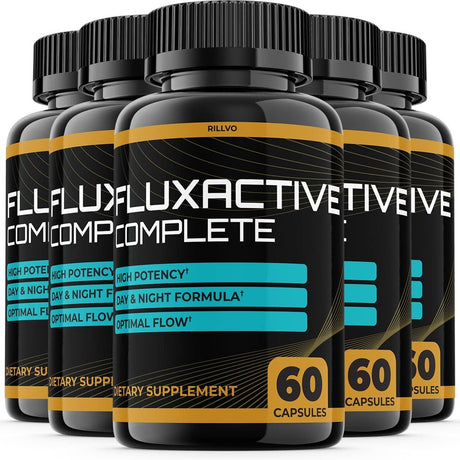 5 Pack Fluxactive Complete Flux Active Prostate Supplement 300 Capsules