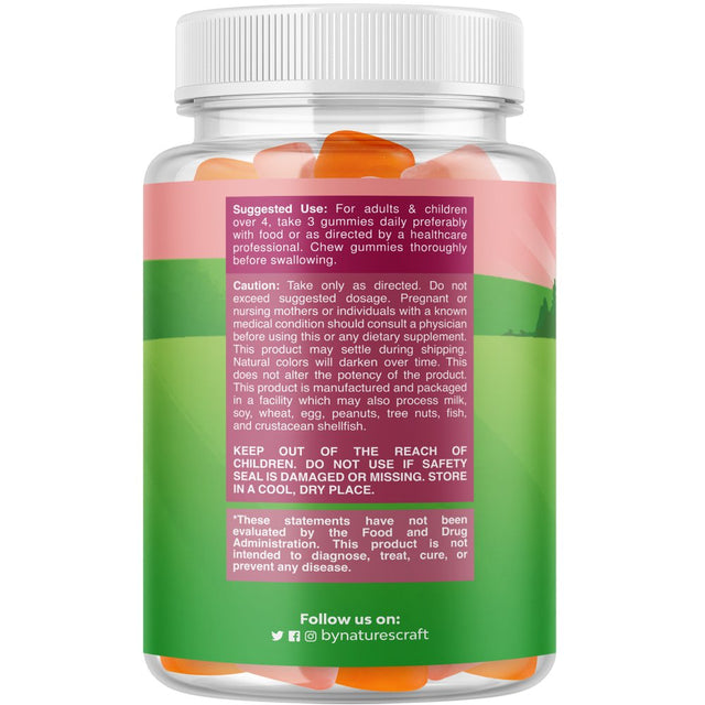 Kids Fiber Gummy Prebiotics Supplement - Soluble Fiber Gummies for Kids Constipation Relief Digestive Health - Kids Fiber Gummies Immune System Booster Delicious Gummy Vitamins