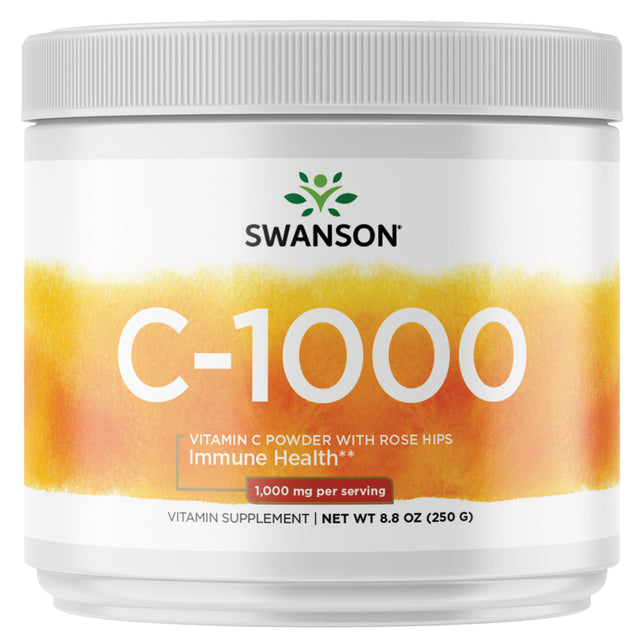 Swanson Vitamin C with Rosehips Powder 8.8 Oz Powder