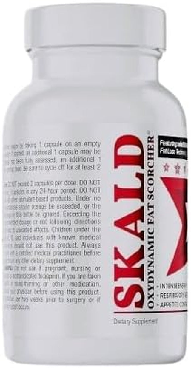 SKALD Thermogenic Fat Burner - Weight Loss, Appetite Control, Energy & Respiratory Support - Green Tea, Juniper Berry - 60 Caps