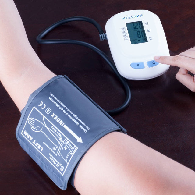 Bluestone Automatic Upper Arm Blood Pressure Monitor, 120-Reading Memory