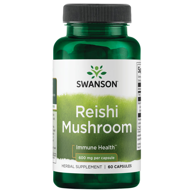 Swanson Full Spectrum Immune Support Reishi Mushroom 600 Mg 60 Capsules