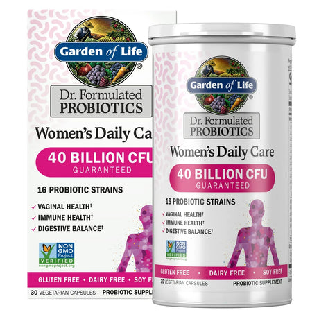 Garden of Life Dr. Formulated Women’S Daily Care Probiotics, 30Ct