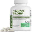 Bronson Ginkgo Biloba Extra Strength 125Mg (4:1 Extract) Equivalent to 500Mg per Serving - Supports Brain Function & Memory Support, 120 Vegetarian Capsules 120 Count (Pack of 1)