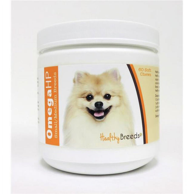 Healthy Breeds Pomeranian Omega HP Fatty Acid Skin and Coat Support Soft Chews