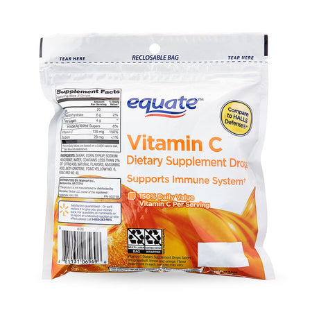 Equate Vitamin C Dietary Supplement Drops, 80 Count