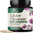 Liver Cleanse Detox & Repair Formula - Herbal Liver Support Supplement with Milk Thistle with Silymarin, Artichoke Extract, Dandelion, Beet, Chicory Root, & Turmeric for Liver Health - 60 Capsules