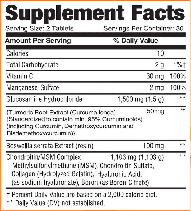 Greenfield Nutritions - Ultra Joint Formula - Halal Glucosamine, Chondroitin, MSM with Turmeric for Joint Support from Greenfield Nutritions