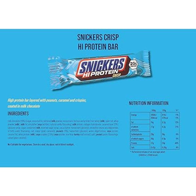 Snickers - Hiprotein - Crisp - 12X55G