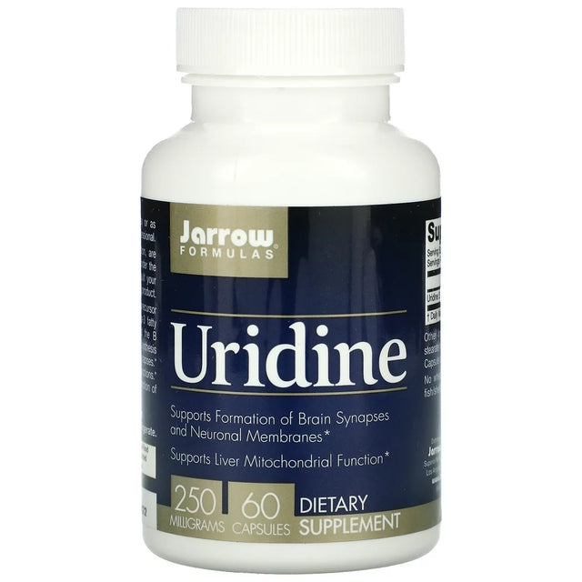 Jarrow Formulas Uridine, Supports Brain, Memory, Liver Health, 250 Mg, 60 Caps