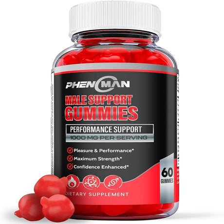 (1 Pack) Phenoman Male Gummies - 60 Gummies