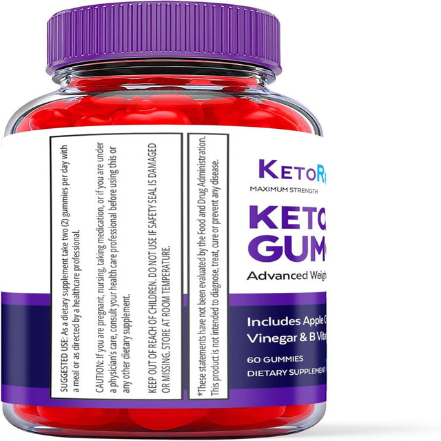 (2 Pack) Keto Ripped Keto ACV Gummies - Apple Cider Vinegar Supplement for Weight Loss - Energy & Focus Boosting Dietary Supplements for Weight Management & Metabolism - Fat Burn - 120 Gummies