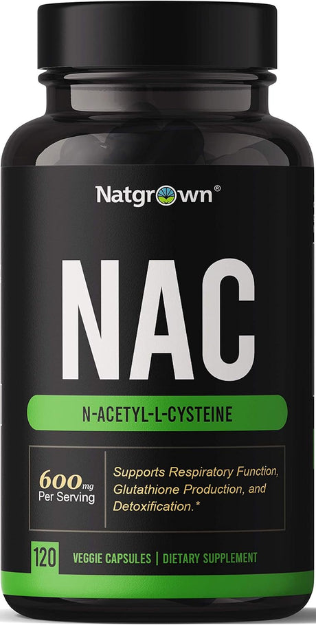 NAC Supplement N-Acetyl Cysteine 600 Mg - Powerful Antioxidant NAC Supplement for Liver Health and Healthy Glutathione Levels Support - 120 Capsules