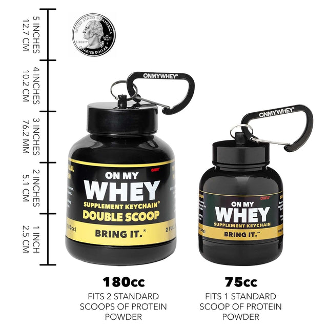 Double Scoop (180Cc) - Protein Powder and Supplement Funnel Keychain