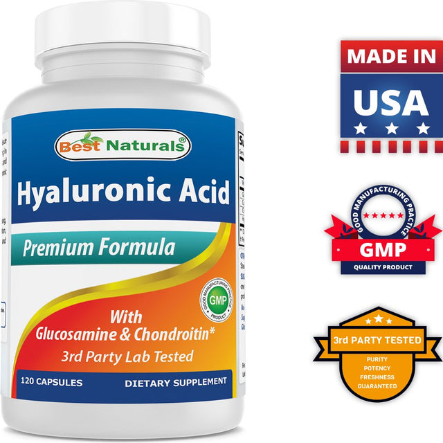 Best Naturals Hyaluronic Acid 100 Mg 120 Capsules | Joint Support