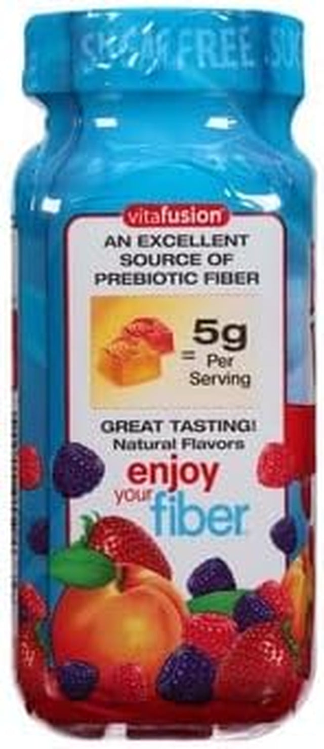 Vitafusion, Fiber Well Gummies, Fiber Supplement, Assorted Flavors - 90 Gummies, Pack of 4