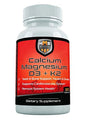 HMS Nutrition Calcium, Magnesium, Vitamins D3 and K2 - 120 Vegan Capsules, 60 Day Supply - Supports Lung & Immune System Health, Strong Bones & Teeth - Non-Gmo