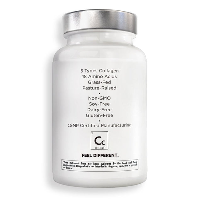 Amen Collagen Peptides Capsules, Hyaluronic Acid, Vitamin C, 90 Ct