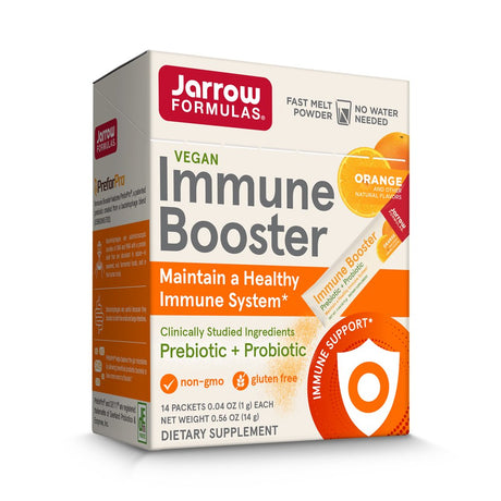 Jarrow Formulas On-The-Go Immune Booster, Orange, 14 Packets, 0.04 Oz (1 G) Each