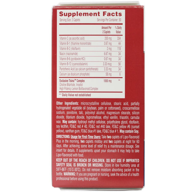 Lipo-Flavonoid plus Ear Health Supplement | 100 Caplets